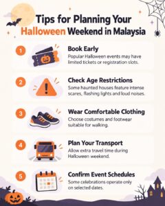 A Halloween weekend tips infographic